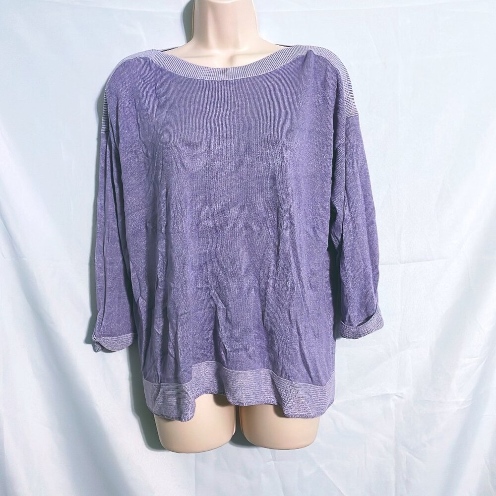 Chico's Cute Purple Sweater Size L (2)